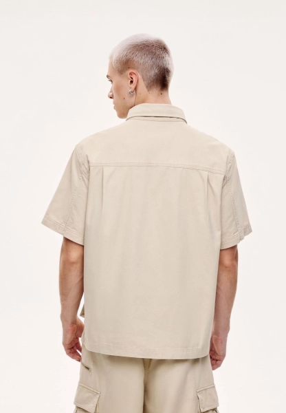 Мужская рубашка карго из твила MUTED, цвет: бежевый, 904737.MSHR0025_Beige купить онлайн