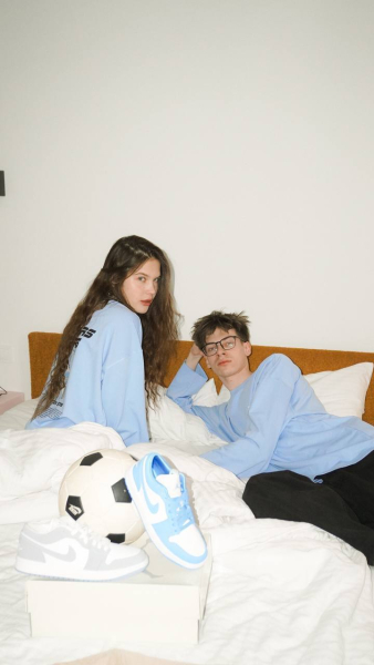Лонгслив SHVETSOV STORE x LOVERS shvetsov store, цвет: голубой,  купить онлайн