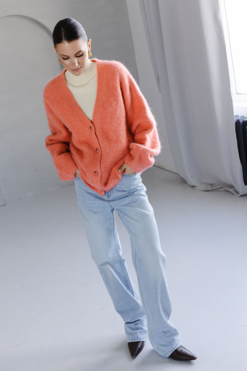 Кардиган альпака VLVT, цвет: красный, 00-00005308 купить онлайн