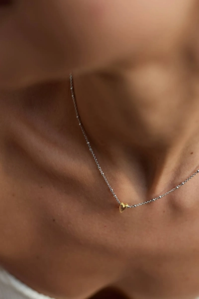 Серебряное колье на цепочке «Валентина полюбила» SBLESKOM, цвет: Серебряный, 22237 купить онлайн