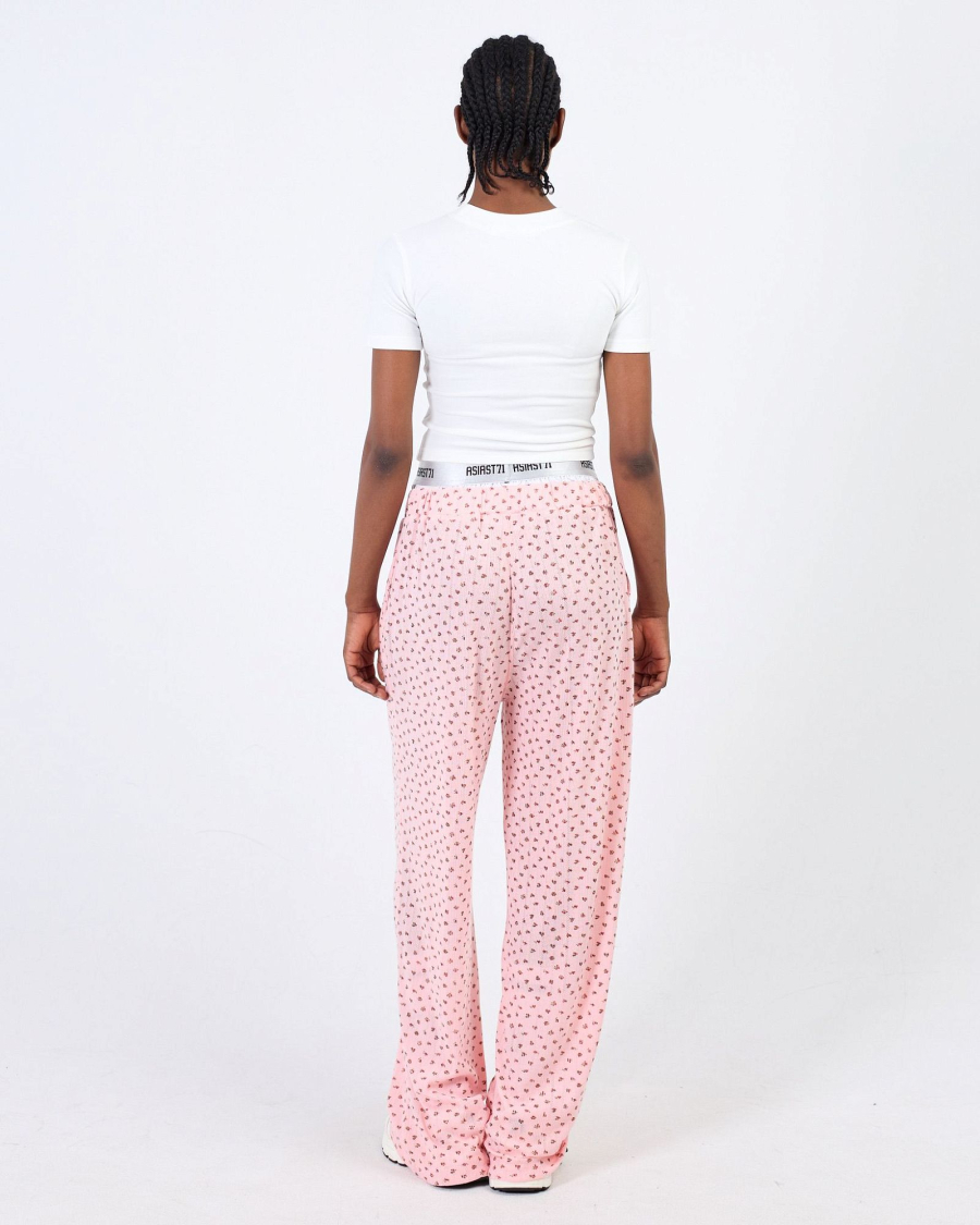 Брюки свободного кроя с двойным поясом ASIA ST 71, цвет: розовый, Ast71.pants-relax-pink купить онлайн