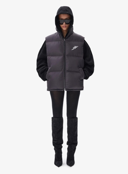 Жилет с объемным силуэтом F | ABLE, цвет: серый, VST-FBL-STBLNW-GRPHT купить онлайн