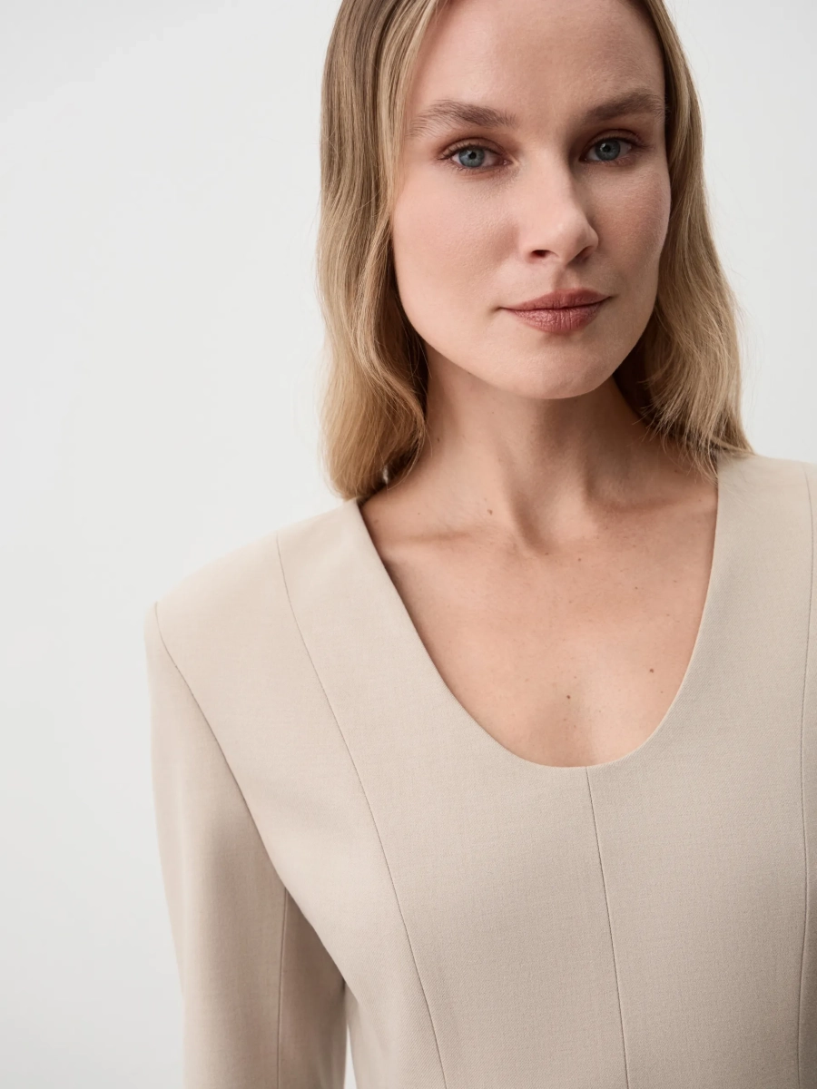 Платье RICARDA ANNA PEKUN, цвет: бежевый, 20.2563.110 купить онлайн Платье RICARDA ANNA PEKUN, цвет: бежевый, 20.2563.110 купить онлайн