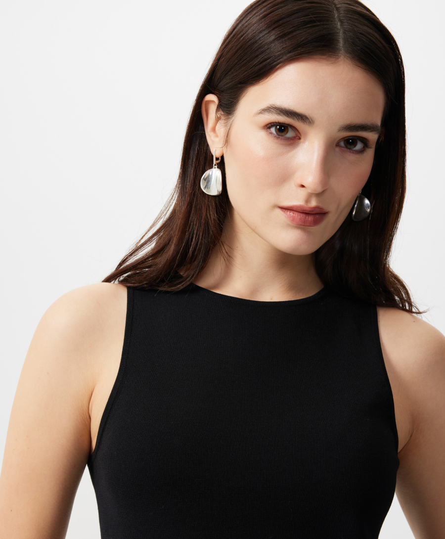 Топ полуприлегающего силуэта GLVR, цвет: Черный, 126G21GAC3807 купить онлайн