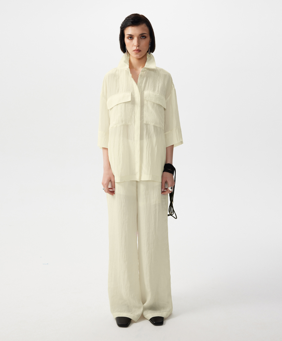 Блузка с коротким рукавом GLVR, цвет: Желтый, 126G24GAC2201 купить онлайн