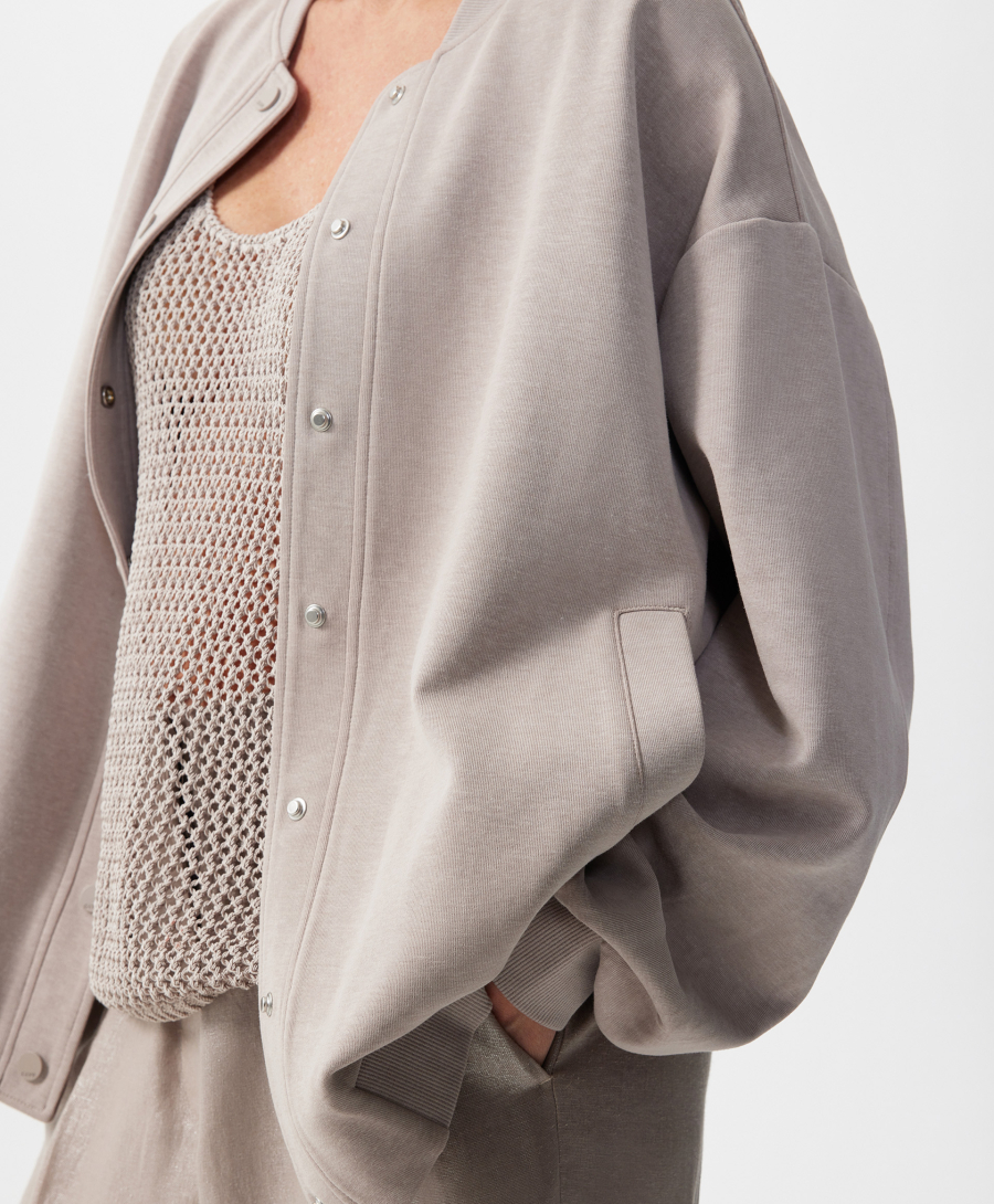 Толстовка-бомбер GLVR, цвет: серый, 126G22GAC1608 купить онлайн