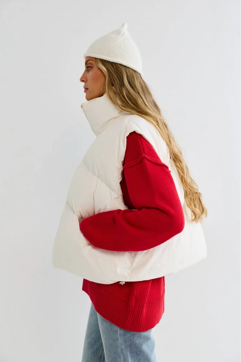 Жилет Erist store, цвет: белый, НФ-00003207 купить онлайн