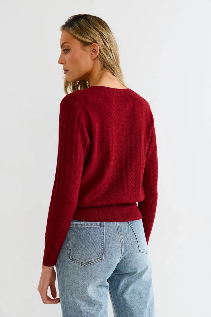 Кардиган тонкий Erist store, цвет: красный, НФ-00003176 купить онлайн