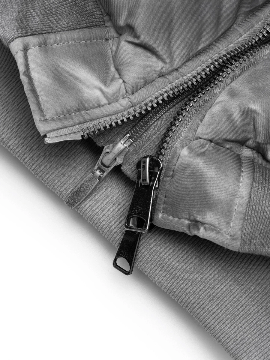 Бомбер с капюшоном ABC, цвет: серый, 00-283 купить онлайн