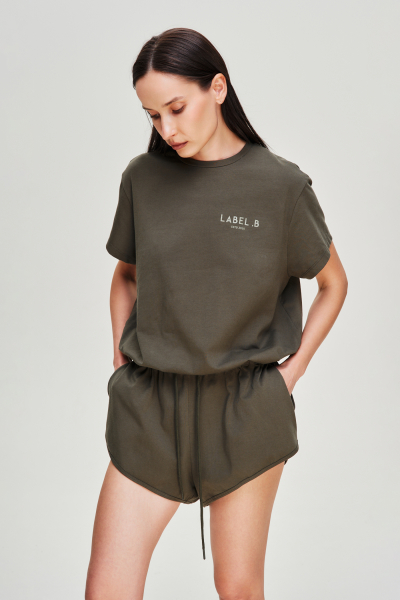 Комбинезон с шортами Label .B, цвет: хаки, Kb.03.4.05KH купить онлайн