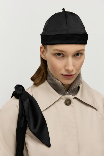 Шопер из атласа AROUND, цвет: Черный 1311_14V01 купить онлайн