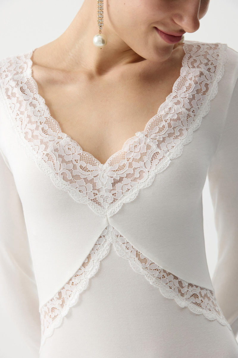 Платье из вискозы с кружевом Charmstore, цвет: белый, 207-53565-111 купить онлайн