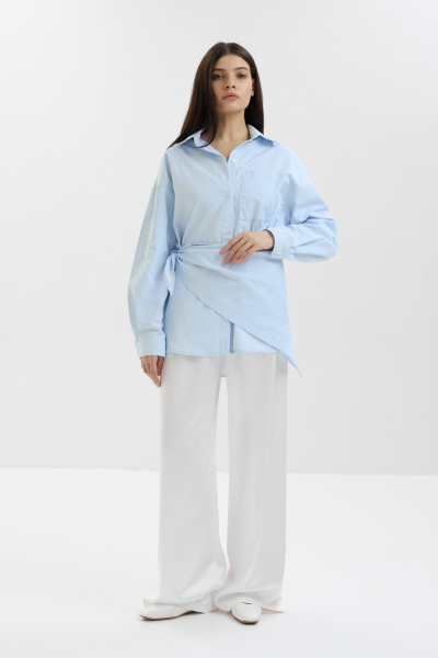 Рубашка с косынкой marte, цвет: голубой,  купить онлайн