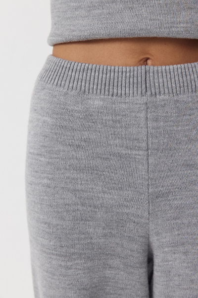 Брюки - джоггеры вязаные с шерстью Charmstore, цвет: серый, 301-40098-884 купить онлайн Брюки - джоггеры вязаные с шерстью Charmstore, цвет: серый, 301-40098-884 купить онлайн
