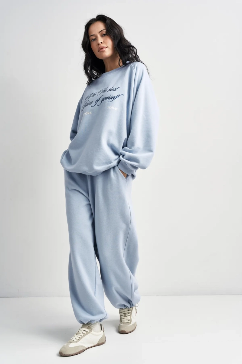 Брюки на кулиске Ледяной голубой Erist store, цвет: голубой, НФ-00003411 купить онлайн