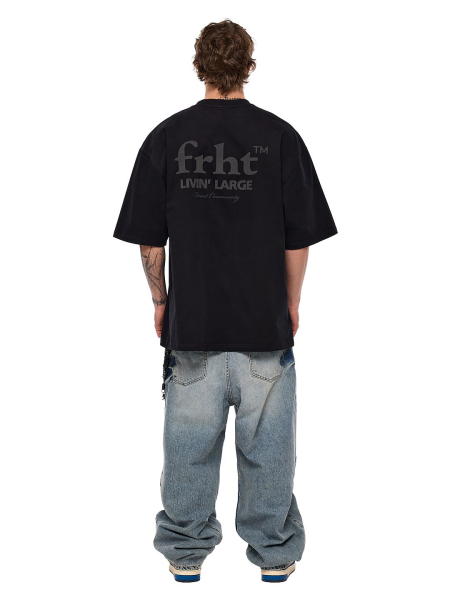 Футболка с принтом FRHT, цвет: Черный, TSLVNLBLK купить онлайн