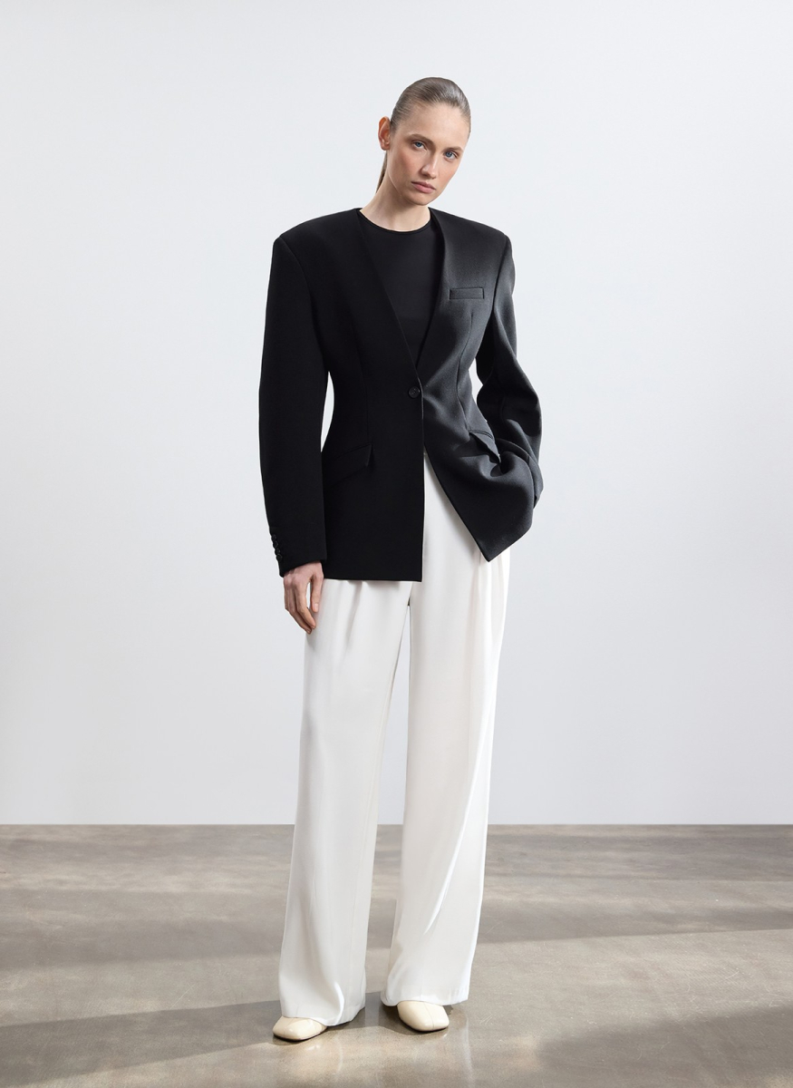 Брюки из струящейся ткани ALL WE NEED, цвет: белый,  купить онлайн