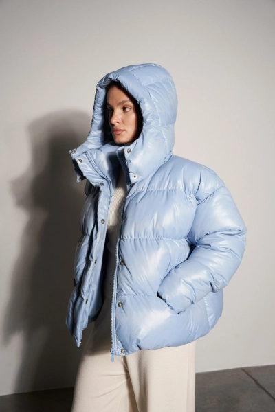 Пуховик PUFFER Y1 BLUE YONS, цвет: голубой, YO-356 купить онлайн Пуховик PUFFER Y1 BLUE YONS, цвет: голубой, YO-356 купить онлайн