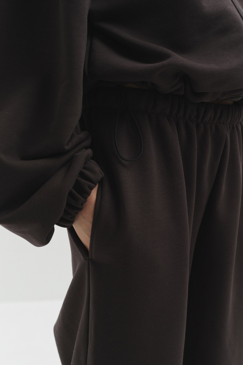 Худи из футера marte, цвет: коричневый,  купить онлайн