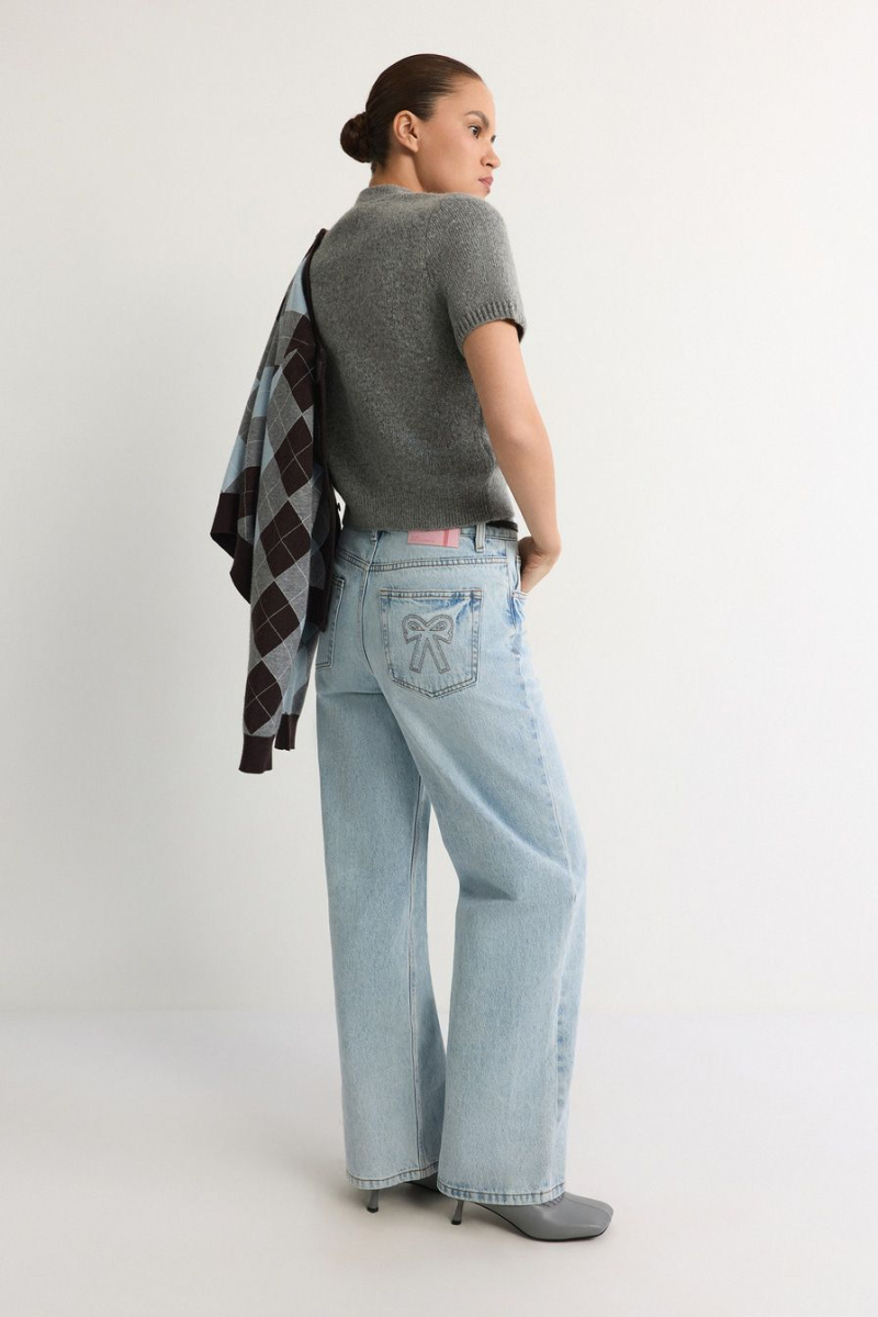 Джинсы прямые TOPTOP, цвет: голубой, TT.036.18787.600 купить онлайн