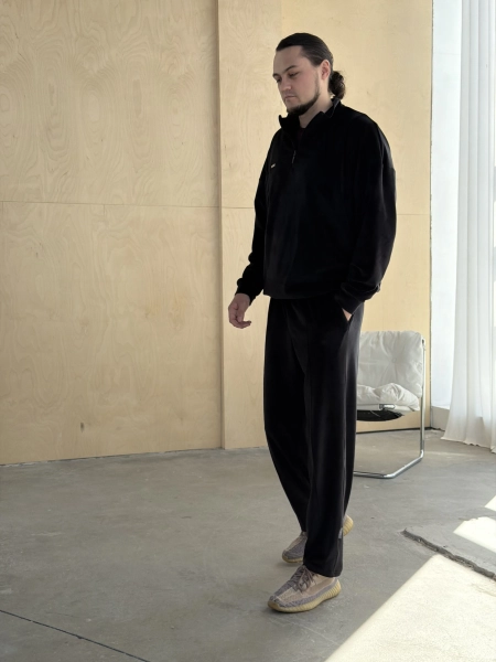 Брюки Велюр мужские GARCHIT, цвет: Черный, GARVelMenBlBr купить онлайн