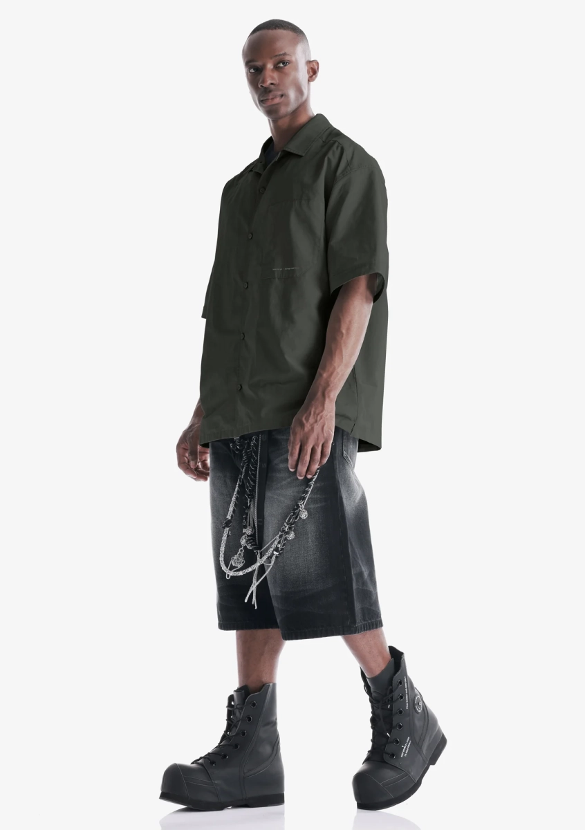 Рубашка KRAKATAU, цвет: темный елово-серый, Nm80-513 купить онлайн