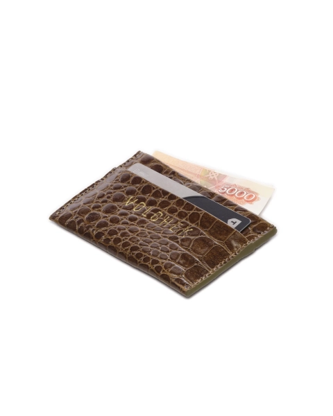 Картхолдер «Орехи кешью» / «Cashew Nuts» VOLCHEK, цвет: коричневый E3 купить онлайн