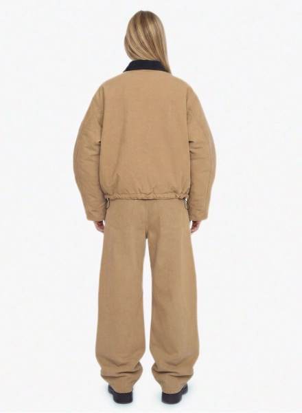 Брюки из канваса F | ABLE, цвет: бежевый, PNTS-FBL-CNVSNW-BG купить онлайн