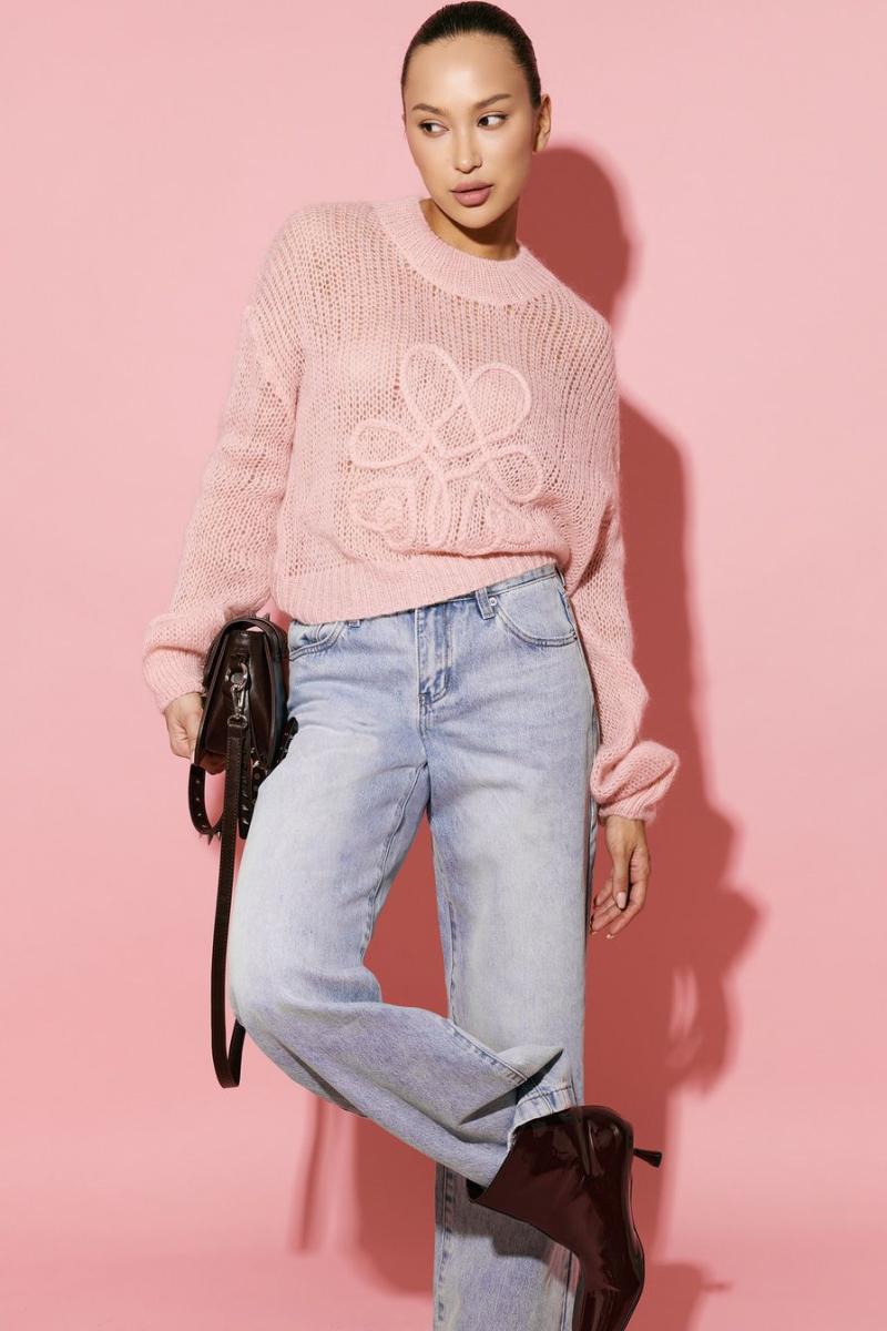 Джемпер-паутинка TOPTOP, цвет: розовый, TT.050.18824.300 купить онлайн