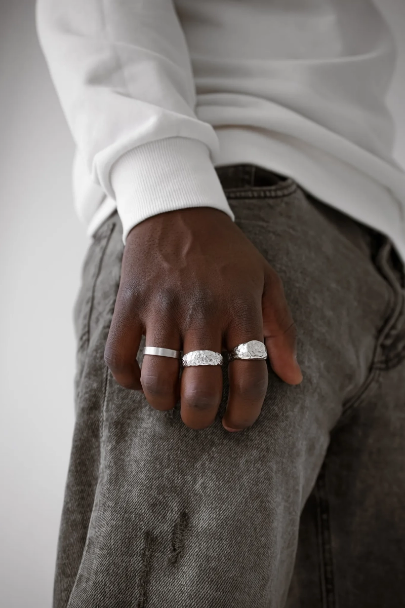 Серебряное кольцо-печатка SBLESKOM, цвет: Серебряный, 11261 купить онлайн