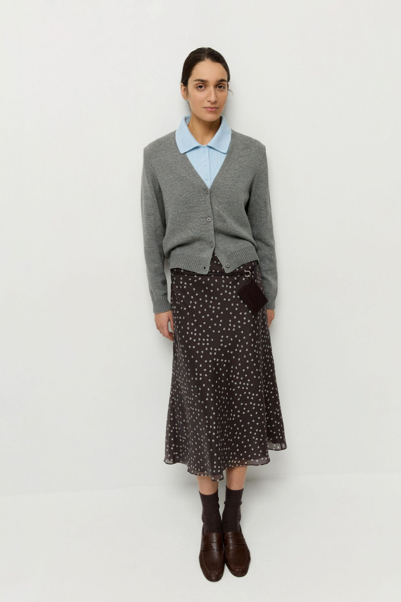 Кардиган из хлопка 2 в 1 AROUND, цвет: мультиколор, 259_26C015 купить онлайн