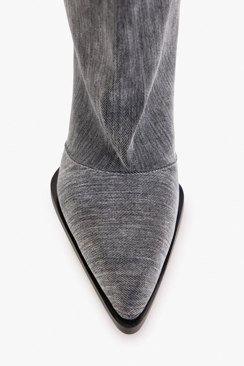 Сапоги из денима Lera Nena, цвет: серый LNU.402.18694.800 купить онлайн