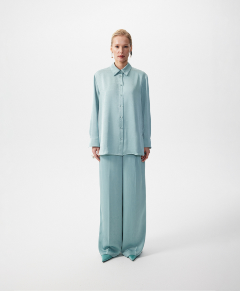 Блузка с длинным рукавом GLVR, цвет: зеленый, 126G26GAC2221 купить онлайн