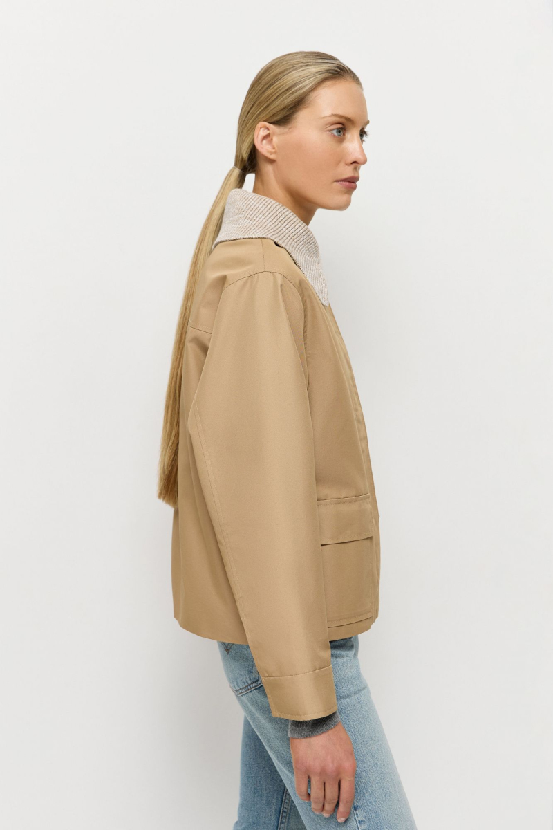 Куртка со съемным воротником AROUND, цвет: бежевый, 210_76C01 купить онлайн