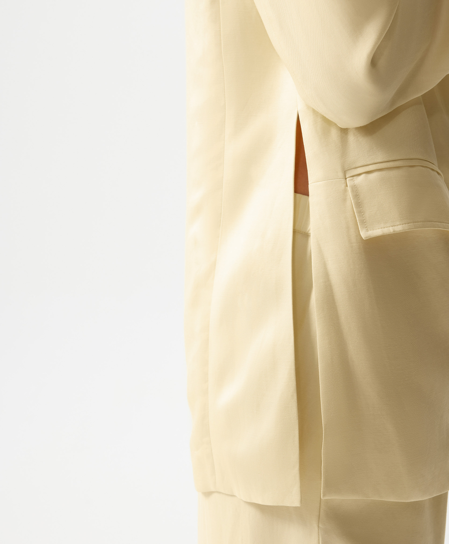 Пиджак двубортный свободной формы GLVR, цвет: Желтый, 126G24GAC4813 купить онлайн