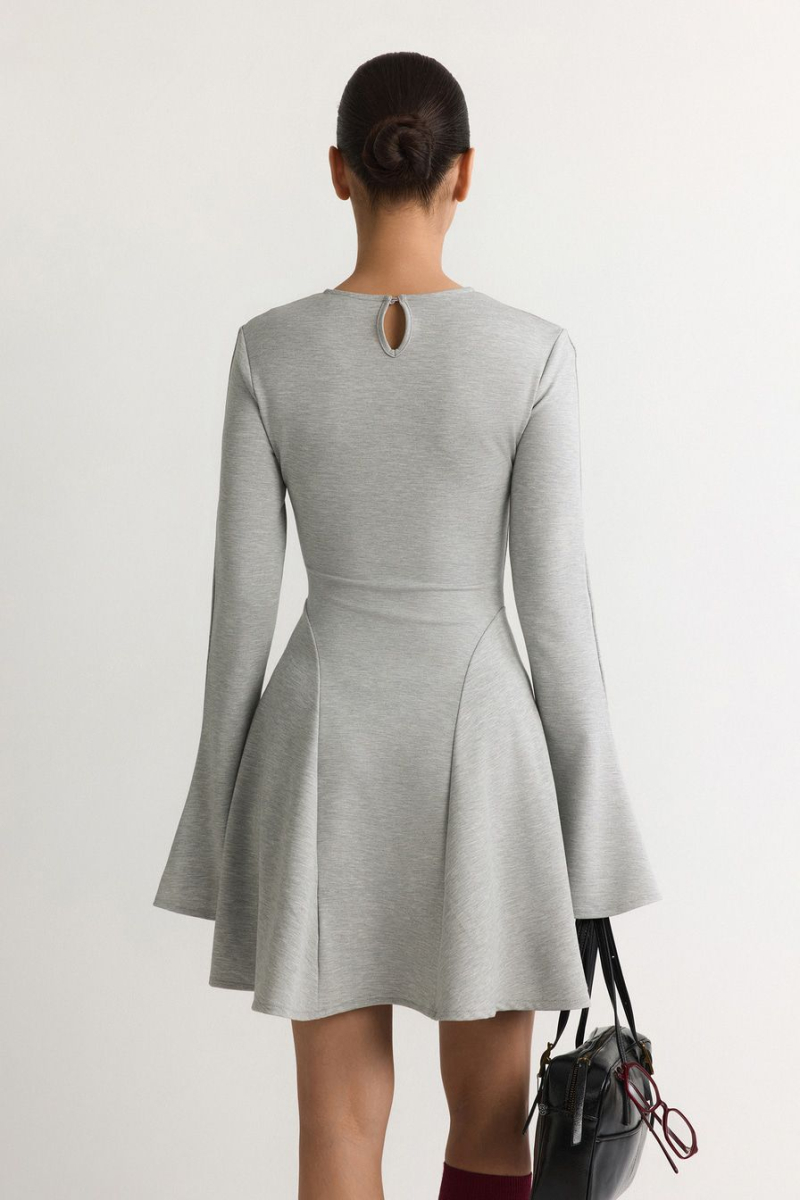 Платье из смесового района TOPTOP, цвет: серый, TT.010.15096.821 купить онлайн