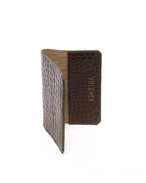 Обложка на паспорт «Миндаль» / «Almond» VOLCHEK, цвет: коричневый E3 купить онлайн