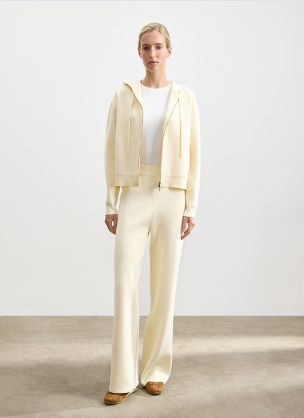 Брюки вязаные ALL WE NEED, цвет: белый,  купить онлайн