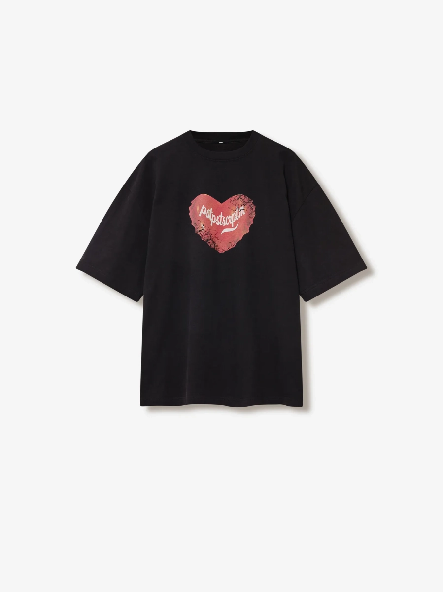 Футболка оверсайз с принтом p.p.s., цвет: Черный, 1039.01.00.BLK купить онлайн