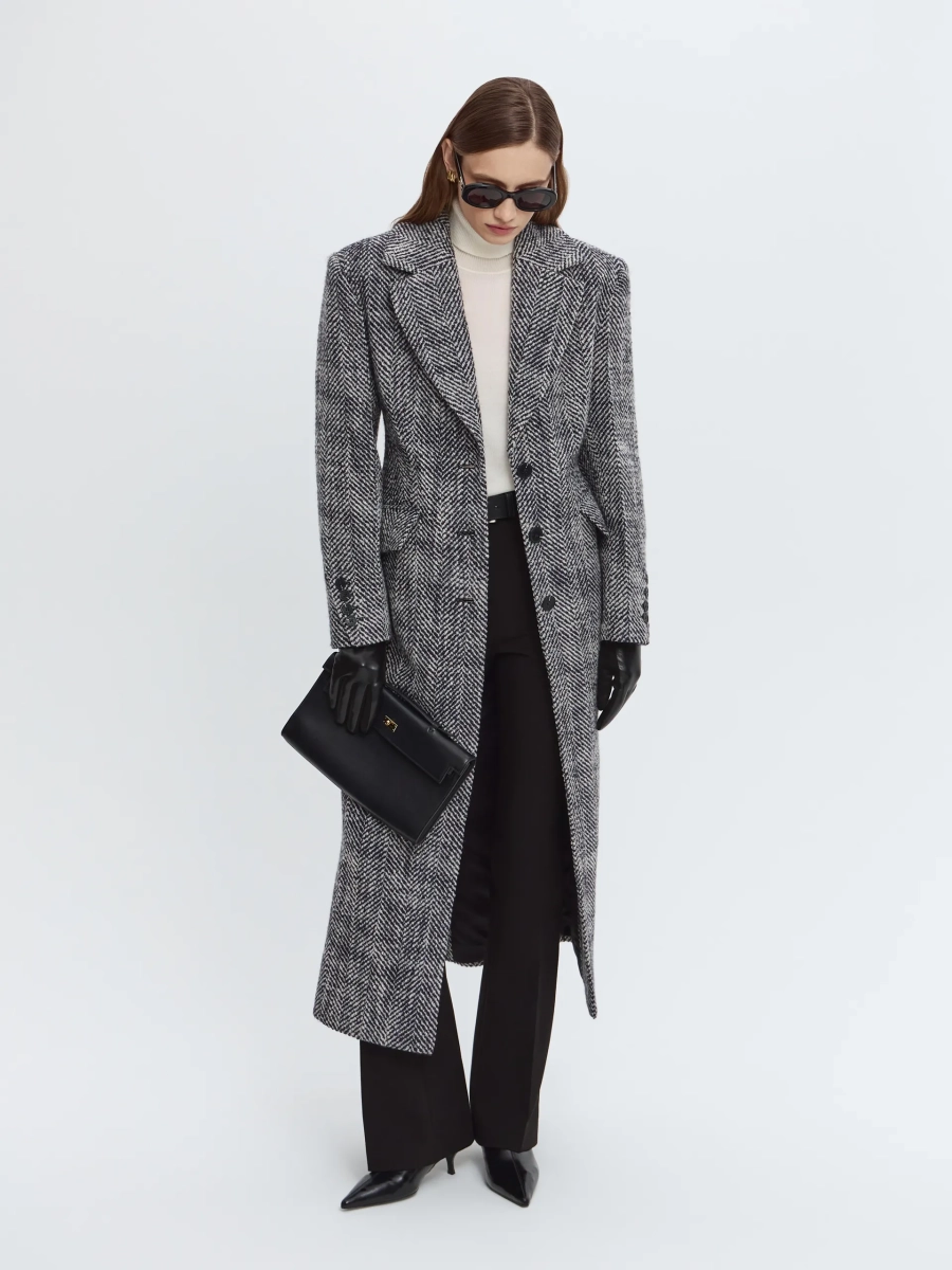 Пальто из шерсти ANNA PEKUN, цвет: Черный, 15.2573.901 купить онлайн