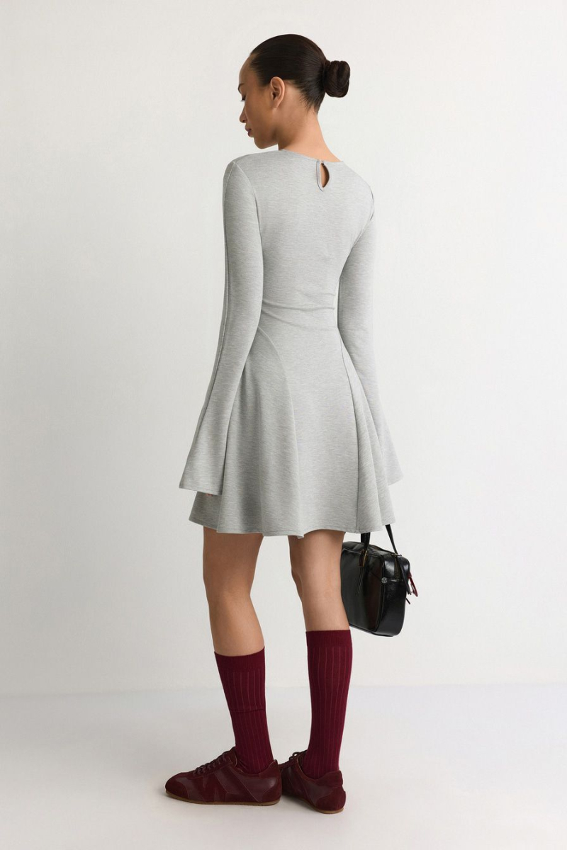 Платье из смесового района TOPTOP, цвет: серый, TT.010.15096.821 купить онлайн