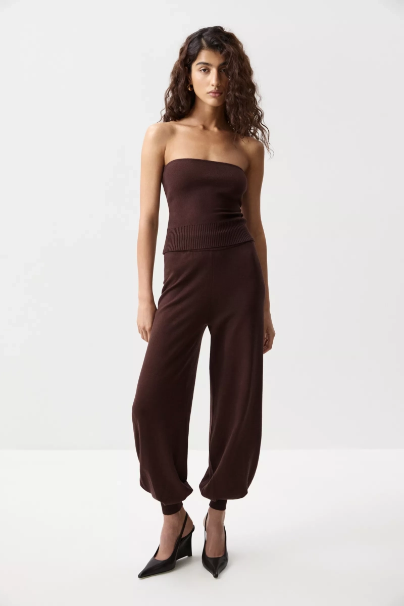 Топ-бандо вязаный Charmstore, цвет: шоколадный, 309-543115-551 купить онлайн