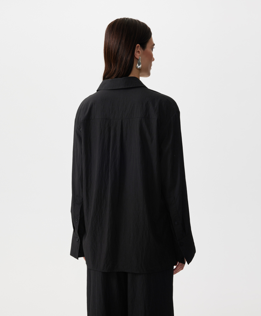 Блузка прямой свободной формы GLVR, цвет: Черный, 126G21GAC2225 купить онлайн