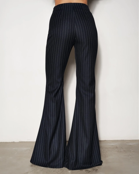 Брюки классические в полоску YONSRU, цвет: синий, YO-725 купить онлайн