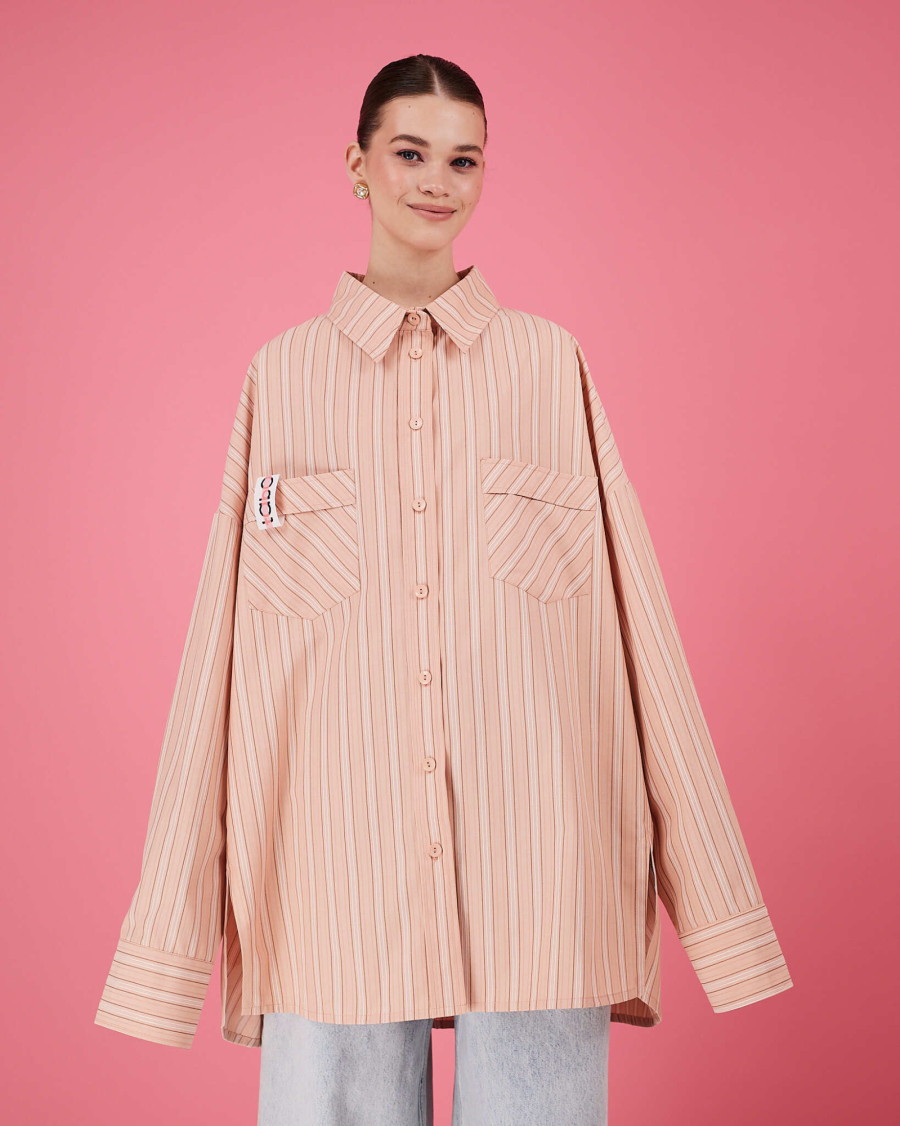 Рубашка макси оверсайз #32