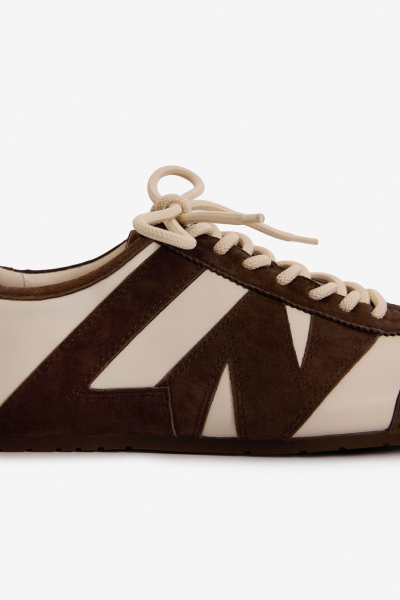 Кроссовки из натуральной кожи и замши Lera Nena, цвет: коричневый LN.501.18956.701 купить онлайн