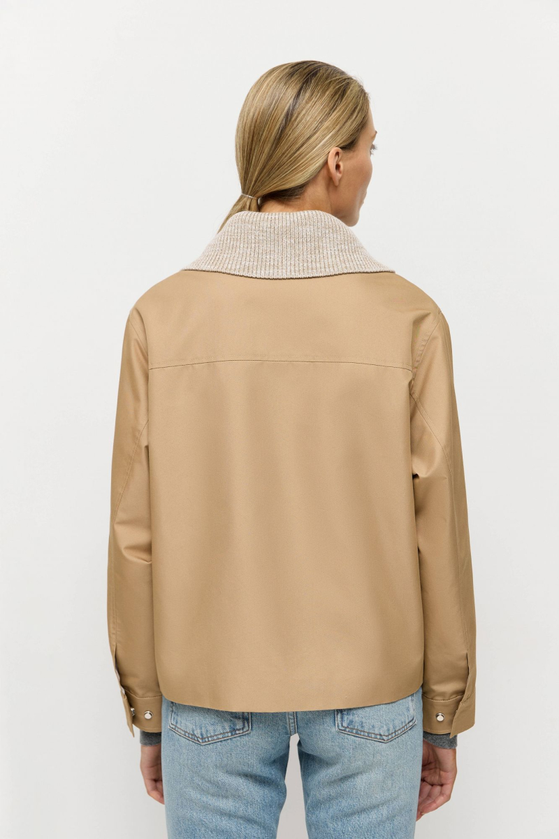 Куртка со съемным воротником AROUND, цвет: бежевый, 210_76C01 купить онлайн