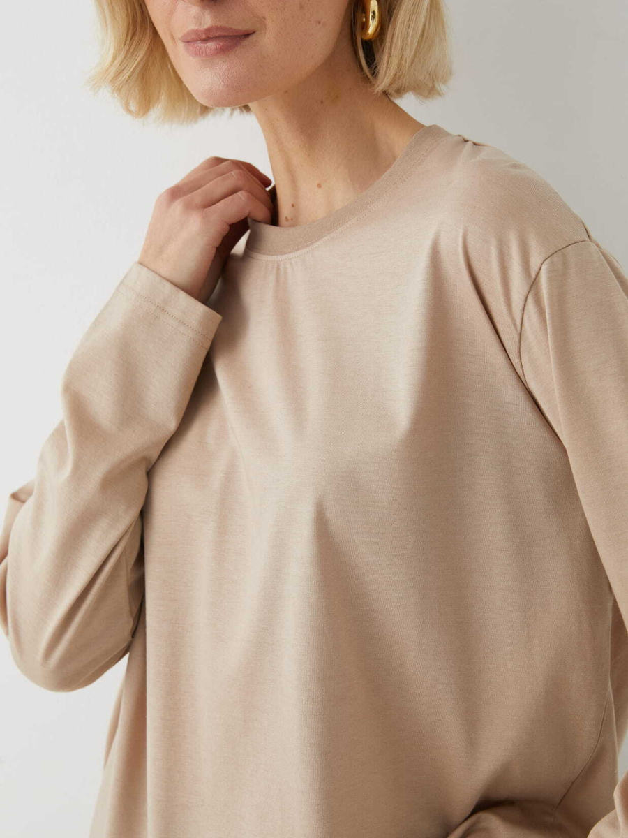 Лонгслив (модал) Marou, цвет: бежевый, Mar_26021503 купить онлайн