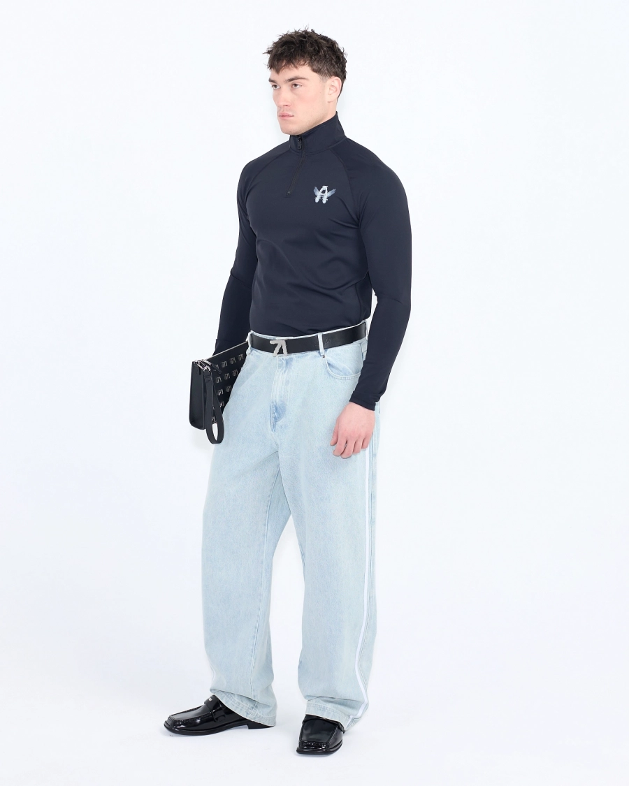 Джинсы с лампасами ASIA ST 71, цвет: серый, Ast71.jeans-stripes-gr купить онлайн