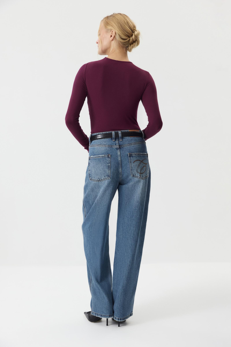 Лонгслив с драпировкой Charmstore, цвет: сливовый, 205-44265-680 купить онлайн Лонгслив с драпировкой Charmstore, цвет: сливовый, 205-44265-680 купить онлайн